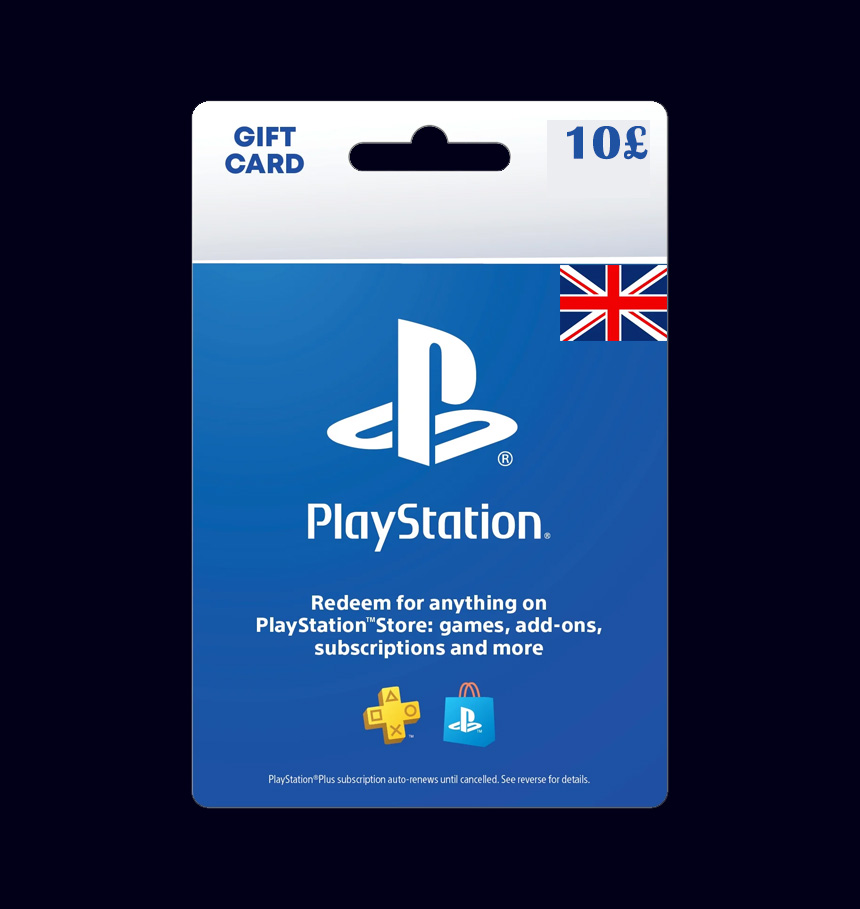 Playstation giftcards 10£