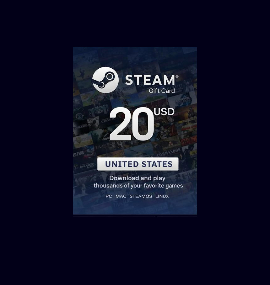 20$ Steam gift card.