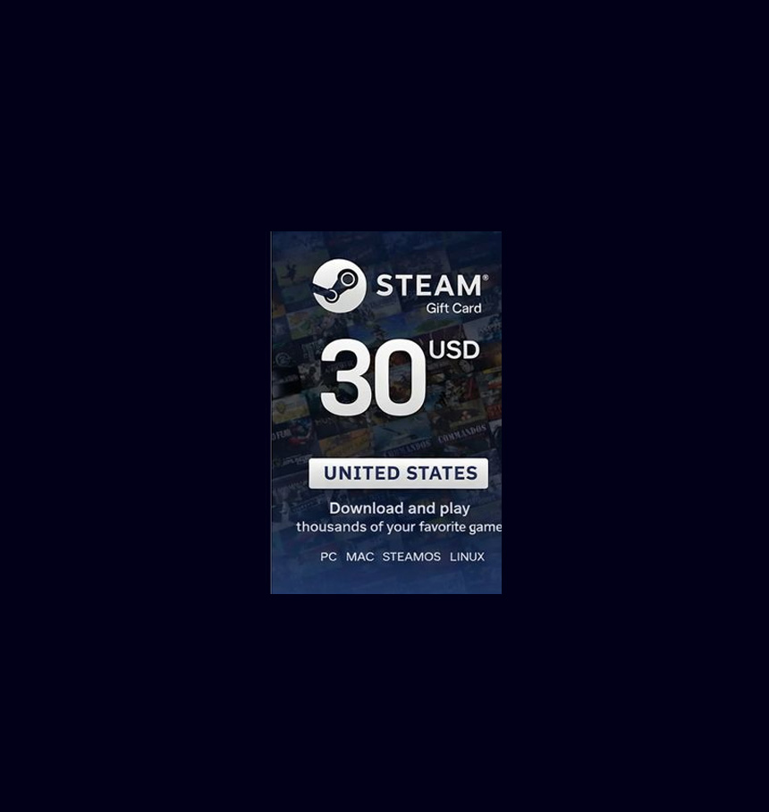 30$ Steam gift card.