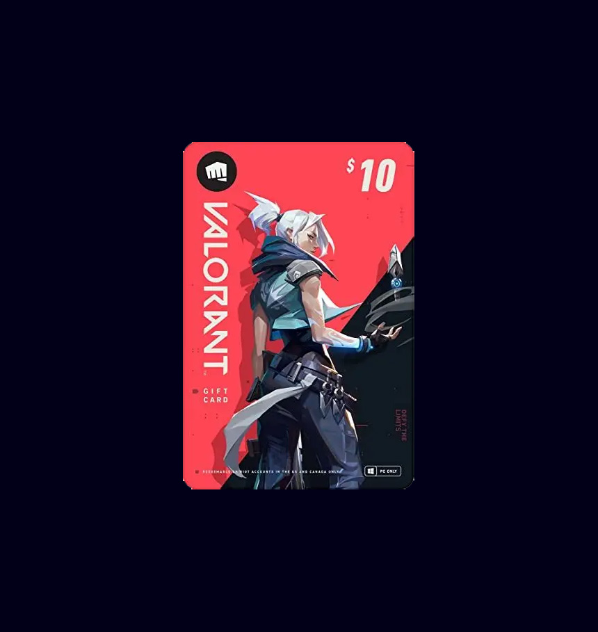10$ Valorant gift card.