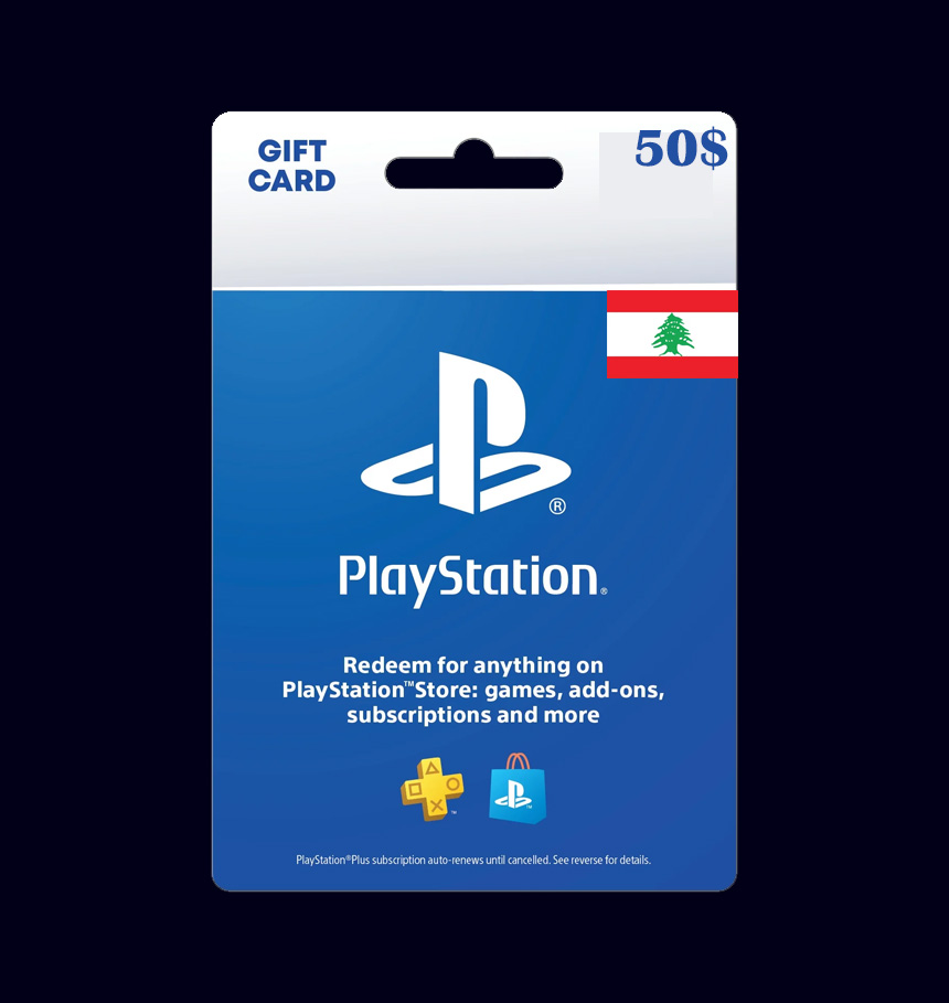 50$ PlayStation gift card.