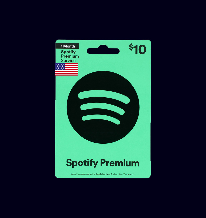 10$ Spotify gift card.